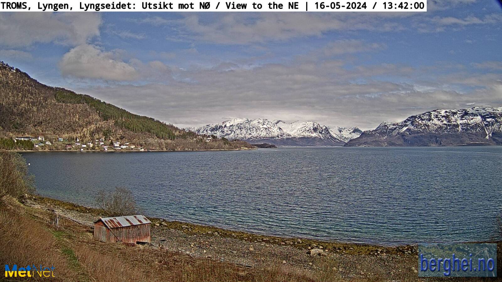 Webcam Lyngseidet, Lyngen, Troms, Norwegen
