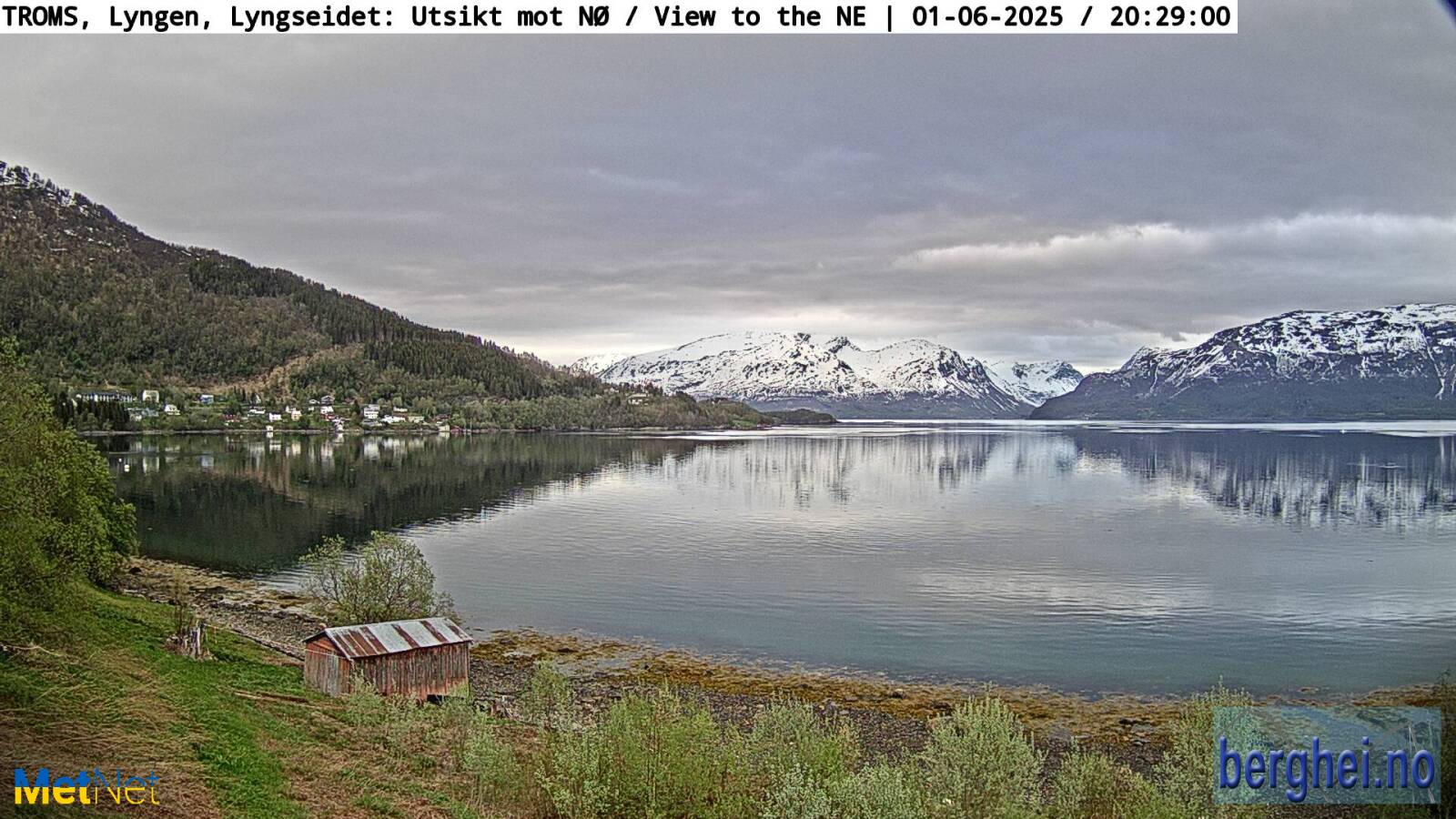Webcam Lyngseidet, Lyngen, Troms, Norwegen